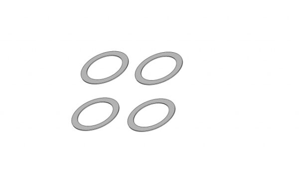 SH0.1 6x8x0.1mm Shim x 4