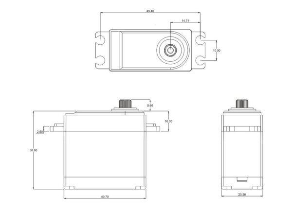 SRT W35 HV Coreless Waterproof Servo — изображение 5