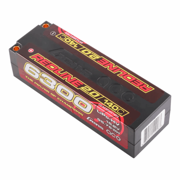 Gens Ace Redline 2.0 6300mAh 4S 15.2V 140C HardCase HV Lipo — изображение 2