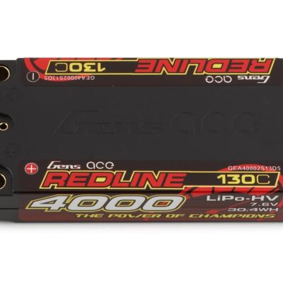 Gens ace Redline Series 4000mAh 2S1P 7.6V 130C HardCase HV Lipo