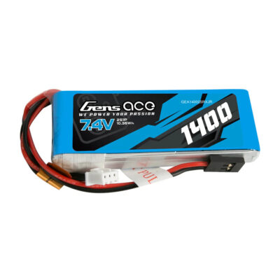 Gens ace 1400mAh 7.4V 2S1P Lipo Battery Pack с разъемом JR