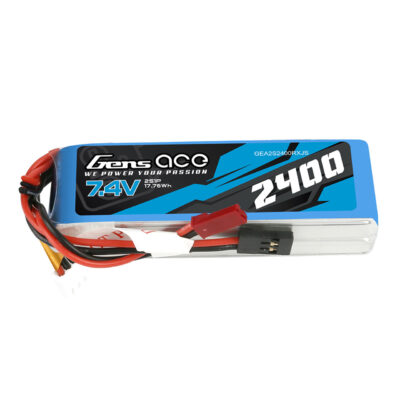 Gens ace 2400mAh 2S 7.4V Lipo Battery Pack с разъемом JST-SYP