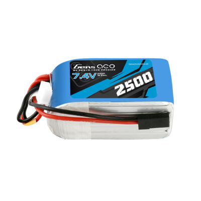Gens ace 2500mAh 7.4V 2S2P Lipo Battery Pack с разъемом JR-3P