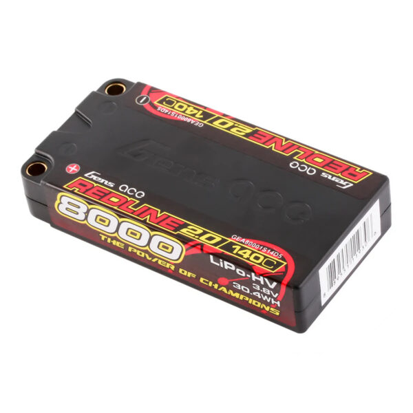 Gens ace Redline 2.0 Series 8000mAh 1S2P 3.8V 140C HardCase HV Lipo — изображение 2