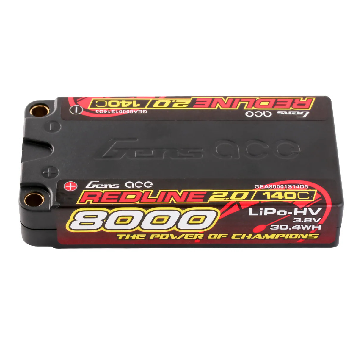 Gens ace Redline 2.0 Series 8000mAh 1S2P 3.8V 140C HardCase HV Lipo