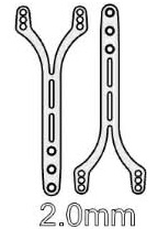 WeiRC карбоновые деки 2.0 мм для Awesomatix R/RR (2 шт)