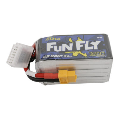 Gens Tattu 1300mAh 6S 100C 22.2V FunFly lipo battery pack with XT60 Plug