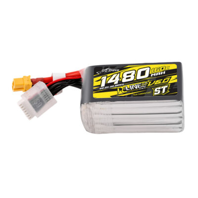 Gens Tattu R-Line Version 6.0 1480mAh 160C 6S 22.2V ST Lipo Battery Pack with XT60 Plug